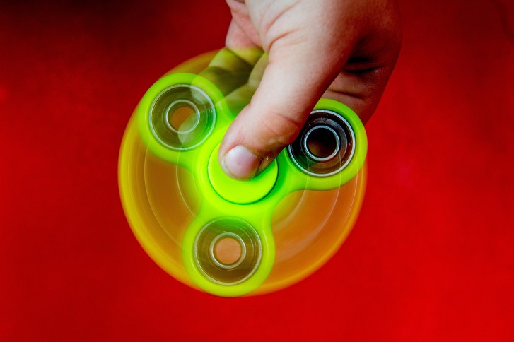 colorful fidget spinner